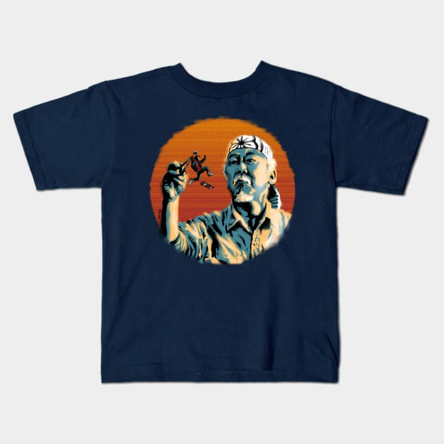 Mr. Miyagi & Marty McFly Kids T-Shirt by KKTEE